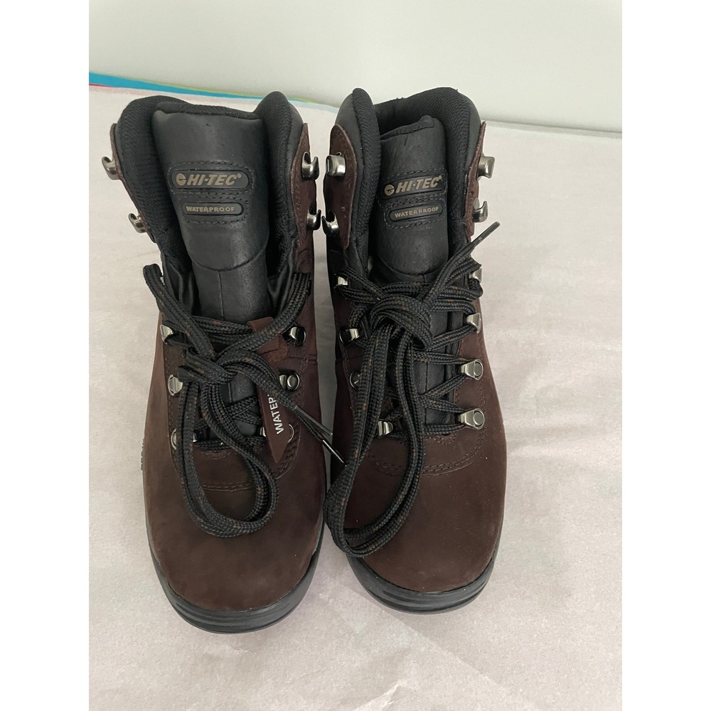 HI-TEC Mens Altitude IV Waterproof Leather Hiking Boots Brown 41100 Size 8 NWOB